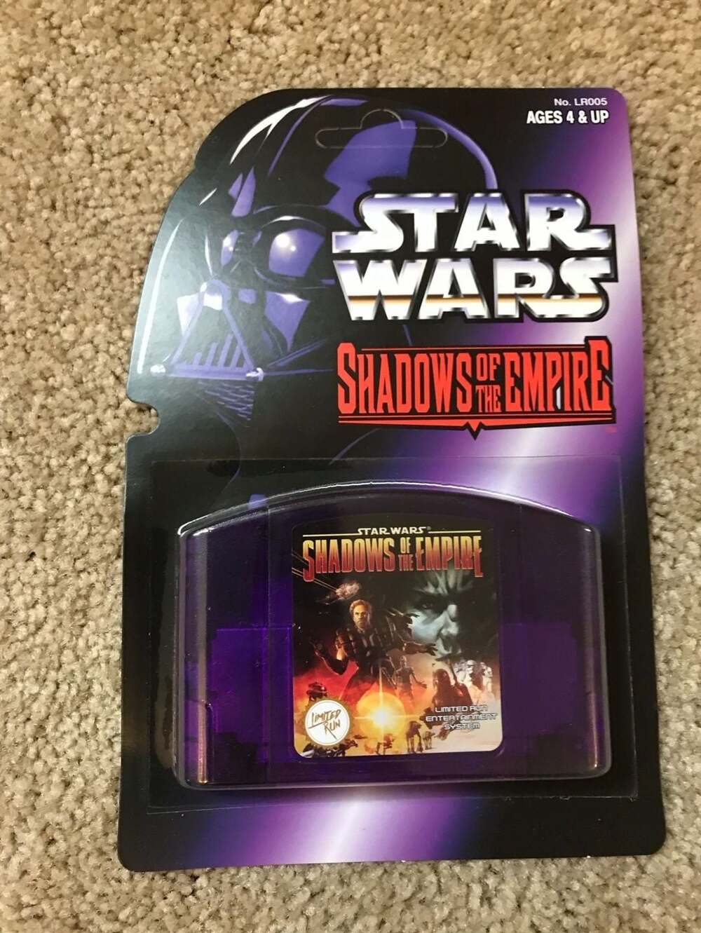Star Wars Shadows of the Empire, Limited Run Games, N64 Blister Pack, New
